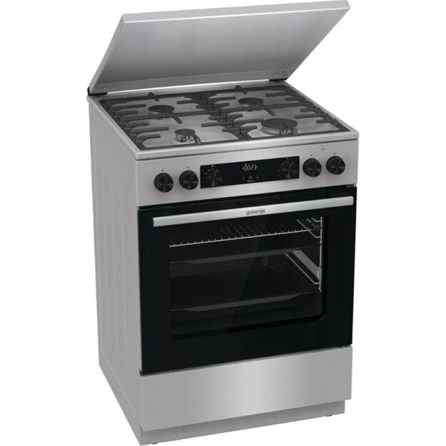 Gorenje GKS6C71XF Freestanding cooker with oven Silver 12