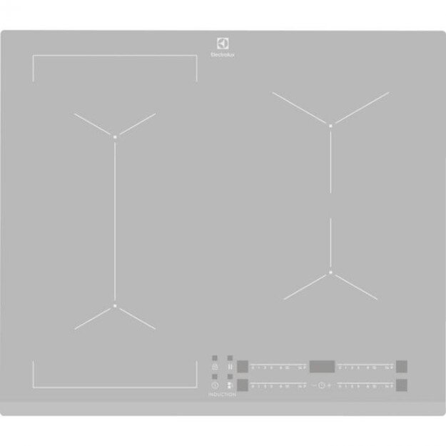 Electrolux EIV63440BS Silver Built-in Zone induction hob 4 zone(s)