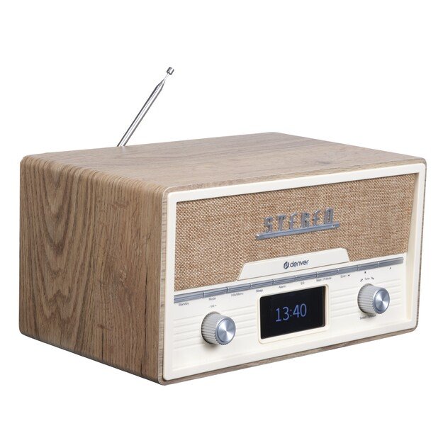 Retro radio Denver MDA-525LW light wood 4