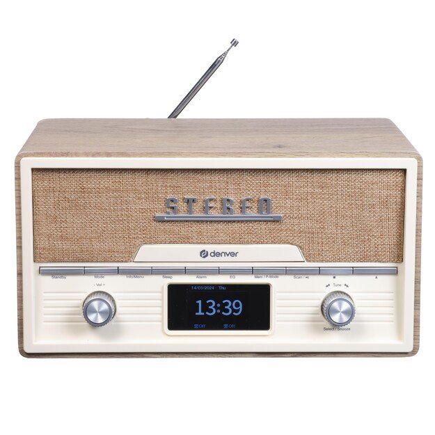 Retro radio Denver MDA-525LW light wood