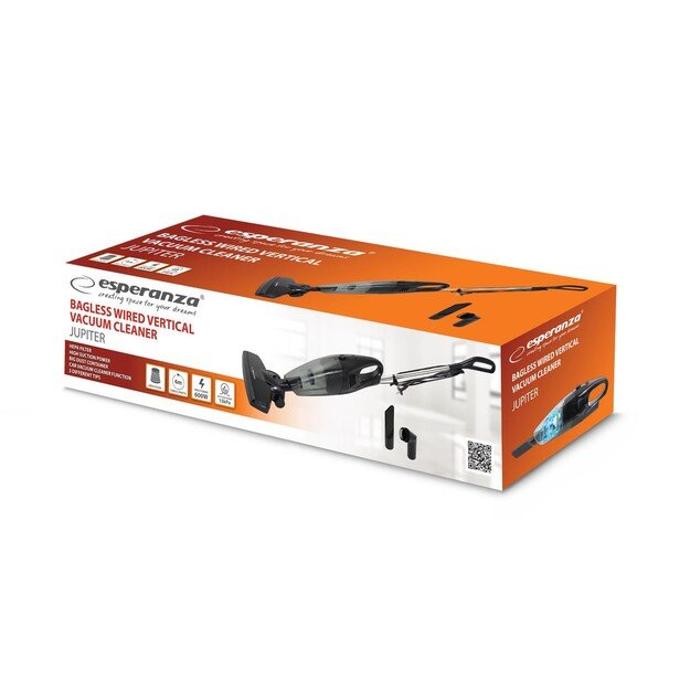 Esperanza EHV101K Corded Upright Vacuum Cleaner 600W 7