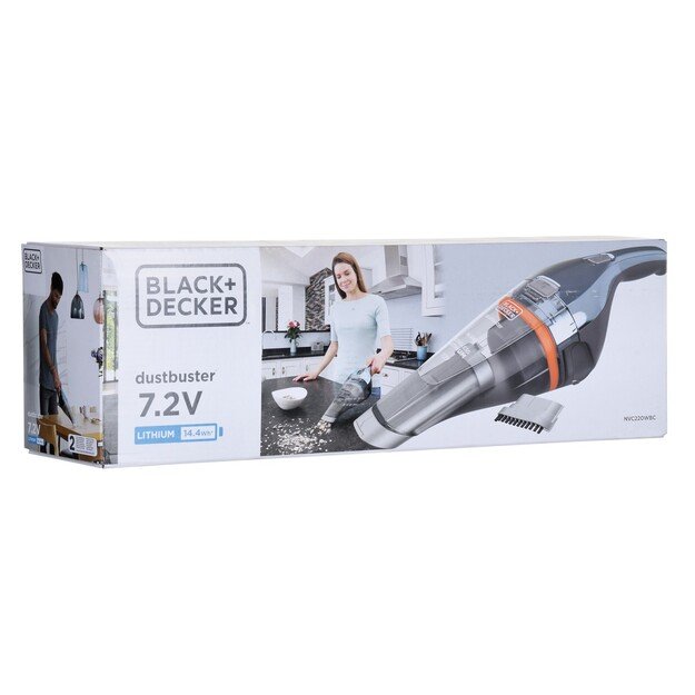 Black & Decker NVC220WBC handheld vacuum Blue, Chrome Bagless 2