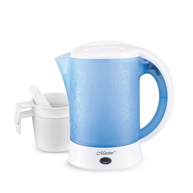 Feel-Maestro MR010 electric kettle 0.6 L Blue, White 600 W 1