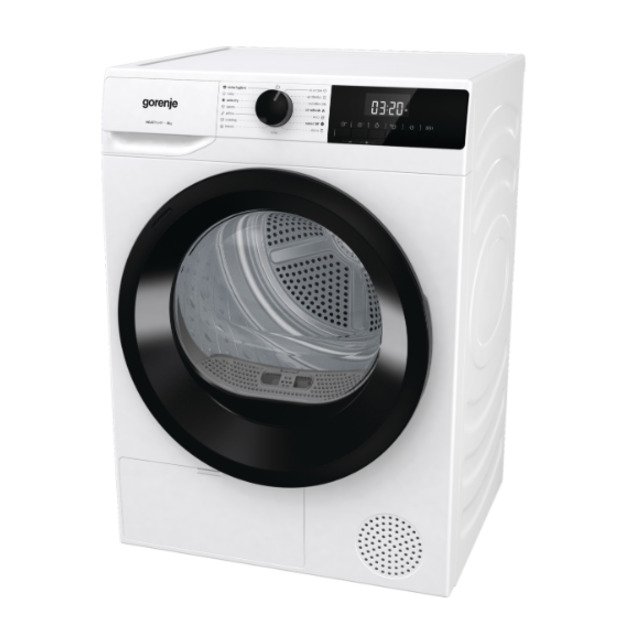 Gorenje Dryer Machine | DHNE82 | Energy efficiency class Class D | Front loading | 8 kg | LED | Depth 55 cm | White 3