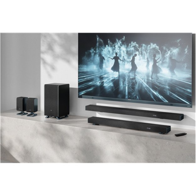Sharp | 3.1.2 Dolby Atmos/DTS:X Soundbar with Wireless Subwoofer | HT-SBW53121(BK) | Bluetooth 1