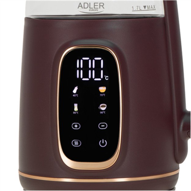 ADLER AD 1305 burgundy electric kettle 10
