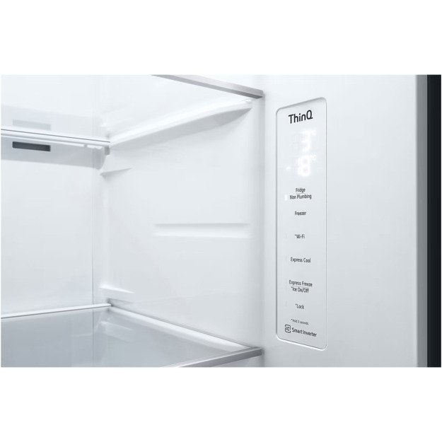 LG Refrigerator | GSGV81PYLL | Energy efficiency class E | Free standing | Side by side | Height 179 cm | Fridge net capacity 41 5