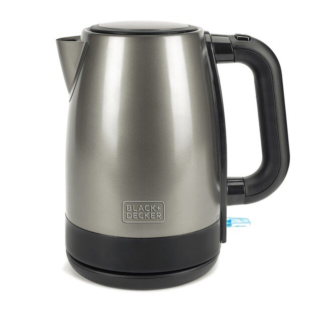 Black & Decker BXKE2201E electric kettle 1.7 L 2200 W Black, Stainless steel