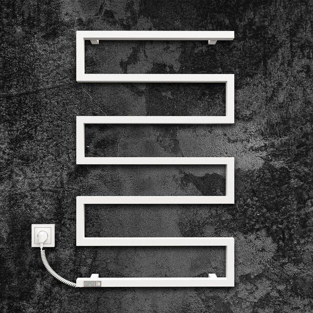 Elektrinis rank&scaron;luosčių džiovintuvas Kosser Zeta 900x550 EL, su laikmačiu, baltas (laidas kairėje) 1