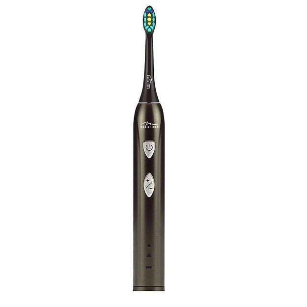 MEDIATECH MT6510 SONIC WAVECLEAN - Sonic toothbrush with 2 duPont heads equipped box battery