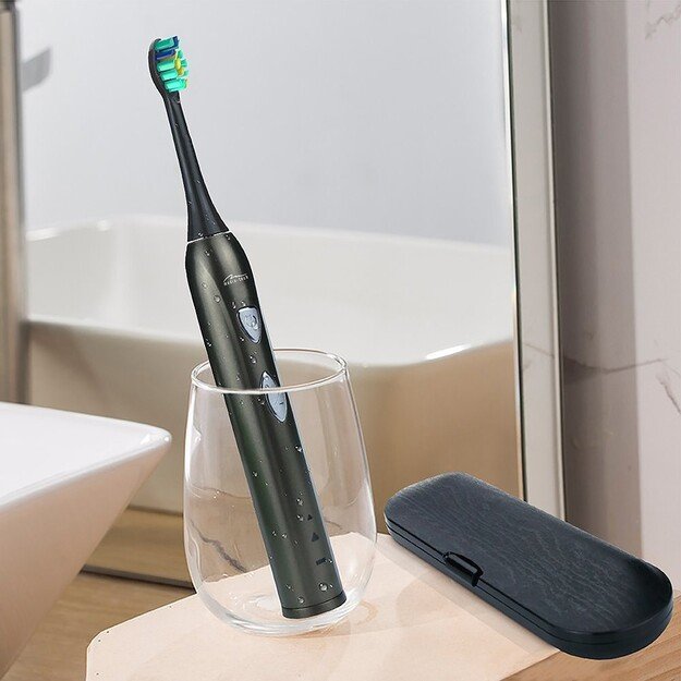 MEDIATECH MT6510 SONIC WAVECLEAN - Sonic toothbrush with 2 duPont heads equipped box battery 5