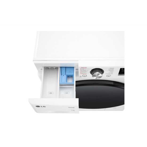 LG | Washing Machine | F4WR711S2W | Energy efficiency class A - 10% | Front loading | Washing capacity 11 kg | 1400 RPM | Depth 1