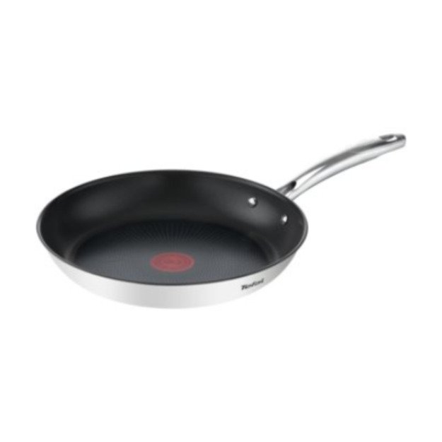 TEFAL Pan | G7320434 Duetto+ | Frying | Diameter 24 cm | Suitable for induction hob | Fixed handle | Black/Silver