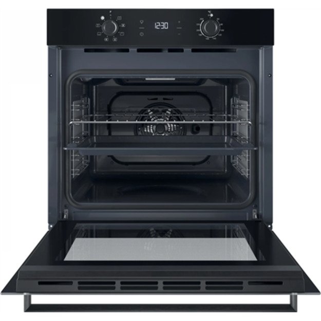 INDESIT Oven | IO K55C B | 71 L | Electric | Catalytic | Electronic | Height 59.5 cm | Width 59.5 cm | Black 2