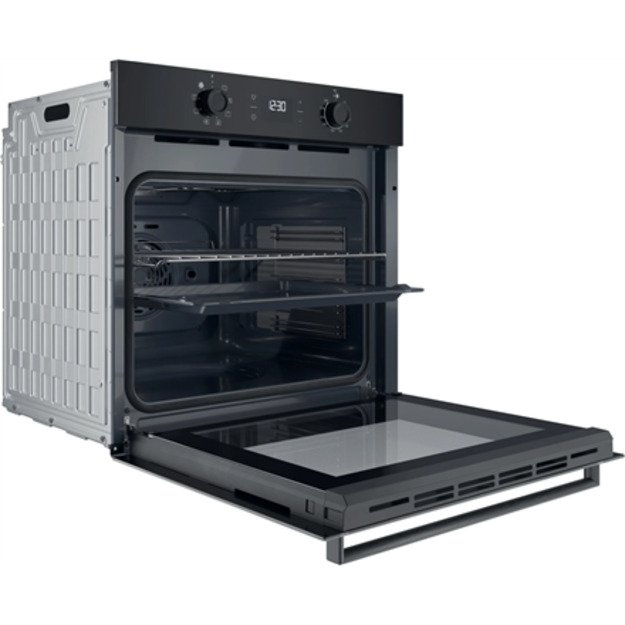 INDESIT Oven | IO K55C B | 71 L | Electric | Catalytic | Electronic | Height 59.5 cm | Width 59.5 cm | Black 3
