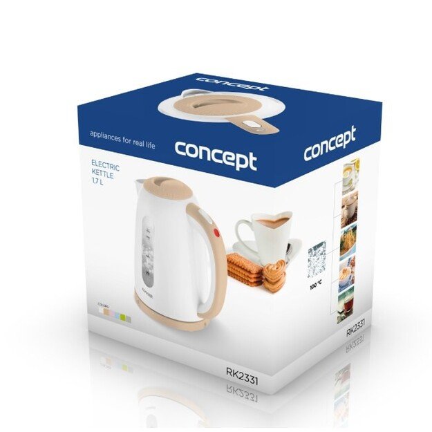 Concept RK2331 electric kettle 1.7 L 2200 W Beige, White 2