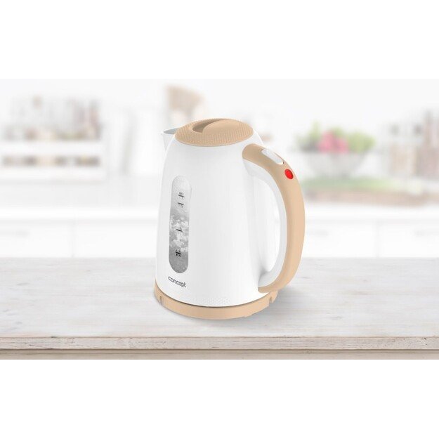 Concept RK2331 electric kettle 1.7 L 2200 W Beige, White 1