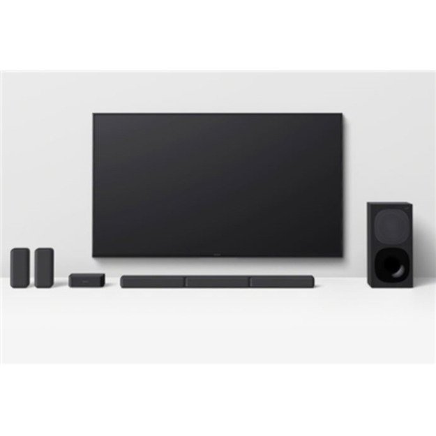 Sony | HT-S40R 5.1ch Home Cinema Soundbar with Wireless Rear Speakers | Black | No | USB port | Wi-Fi | Bluetooth | Wireless con 3