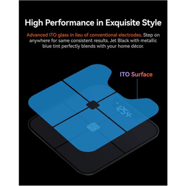 iHealth | Wireless Body Composition Scale | Nexus Pro | Maximum weight (capacity) 181 kg | Body Mass Index (BMI) measuring | Bla 3