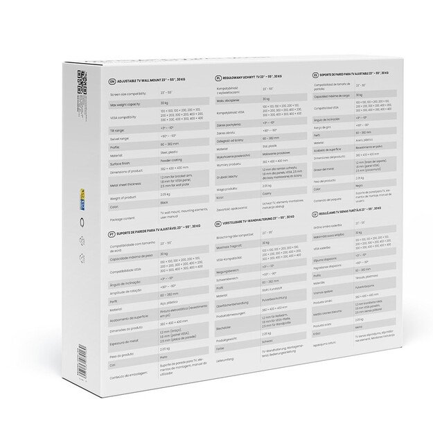 Savio UTV-03 TV mount/stand 139.7 cm (55 ) Black 1