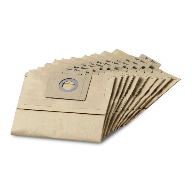 KARCHER Popieriniai filtrai maišeliai, 10 x , T 12/1 6.904-312.0