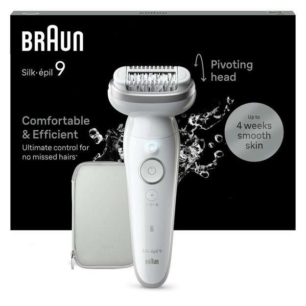 Braun Silk-&eacute;pil 9 9-011 40 tweezers Silver, White 2