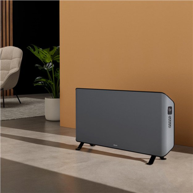 Duux Edge 2000 Smart Convector Heater 2000 W, Suitable for rooms up to 30 m2, Gray, Indoor, Remote Control via Smartphone, IP24