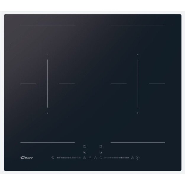 Candy CDTP644SC/E1 Black Built-in 59 cm Zone induction hob 4 zone(s)
