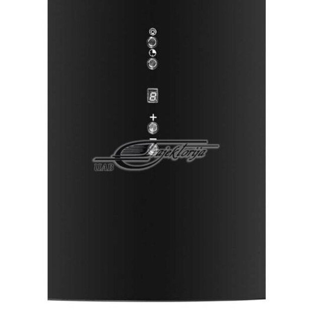 Cooker hood chimney CIARKO ORP Black (767 m3/h, 390mm, black color)