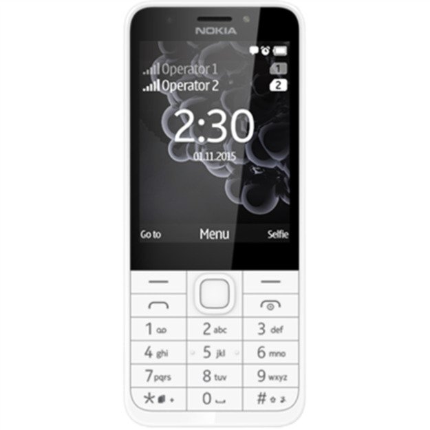 Nokia | 230 | Silver | 2.8   | TFT | 240 x 320 | 16 MB | N