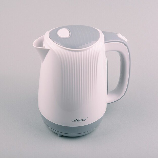 Feel-Maestro MR042 white electric kettle 1.7 L Grey, White 2200 W