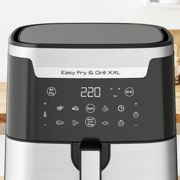 TEFAL Easy Fry and Grill XXL Fryer | EY801D | Power 1830 W | Capacity 6.5 L | Black/Stainless Steel 2