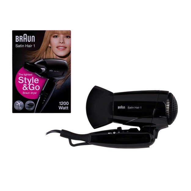 Braun HD130 hair dryer 1200 W Black