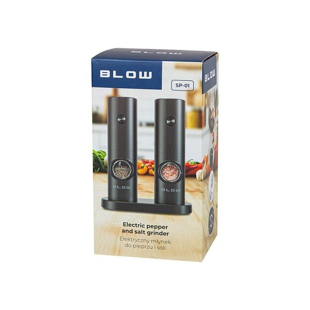 Electric salt and pepper grinder with window BLOW SP-01 2