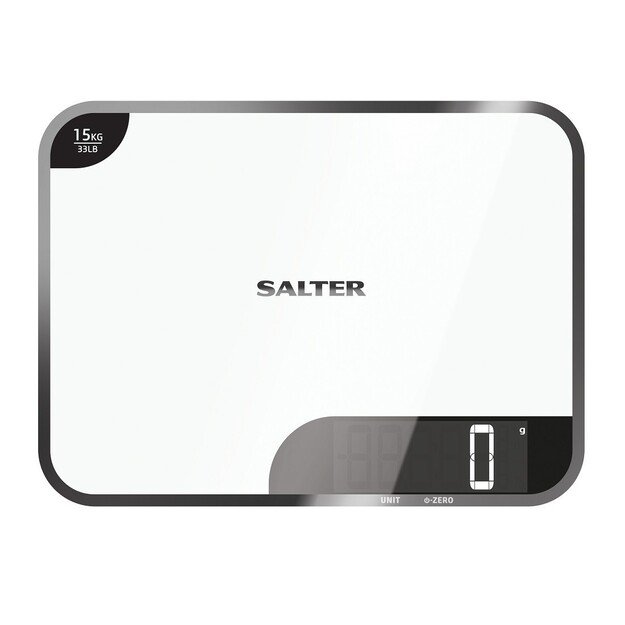 Salter 1079 WHDR 15kg Max Chopping Board Digital Kitchen Scale - White