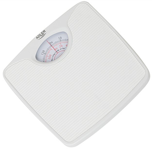 Adler | Mechanical bathroom scale | AD 8151w | Maximum weight (capacity) 130 kg | Accuracy 1000 g | White 2