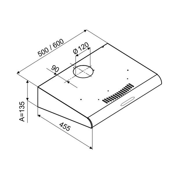 Recessed hood MPM-61-PX-71