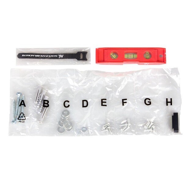 Maclean TV MC-412 Wall Mount Bracket 32 -70  VESA 400x400 45kg Tilting Universal Adjustable Spirit Level Mounting Accessories 2