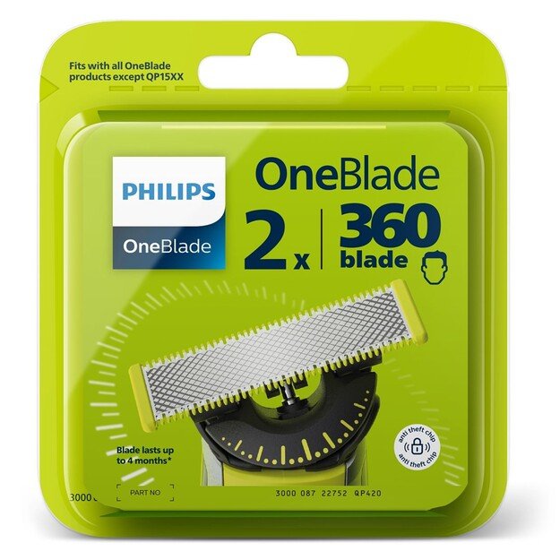 Philips Norelco OneBlade OneBlade 360 QP420/50 Replacement blade 2 pack