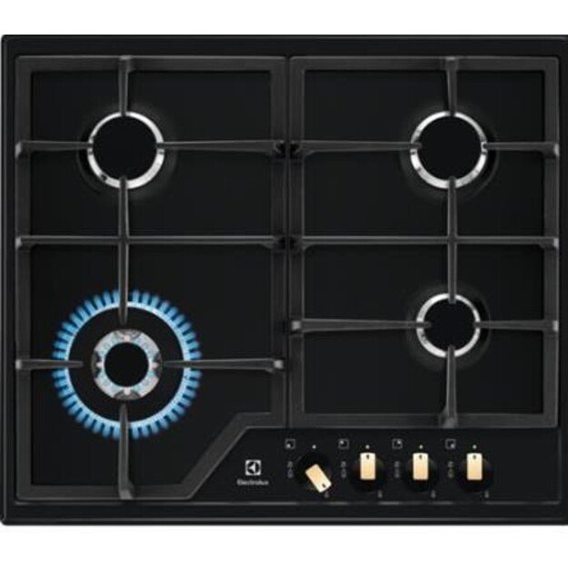 Gas cooktop Electrolux  EGS6436RK (4 fields, Black)