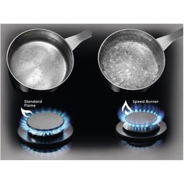 Gas cooktop Electrolux  EGS6436RK (4 fields, Black) 2