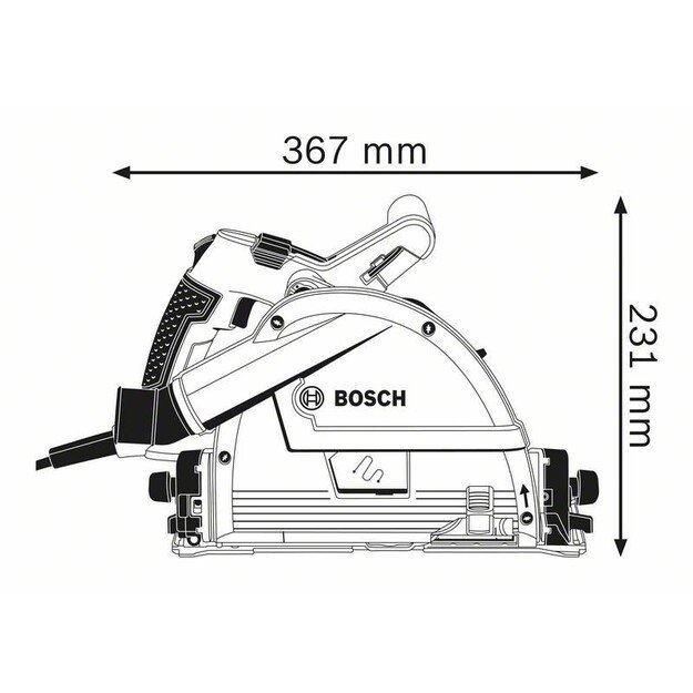 Bosch 0 601 675 001 portable circular saw 16.5 cm 6250 RPM 1400 W 5