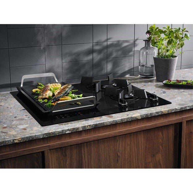 Gas-induction cooktop ELECTROLUX KDI641723K 800 Mixed 60 cm Black 2