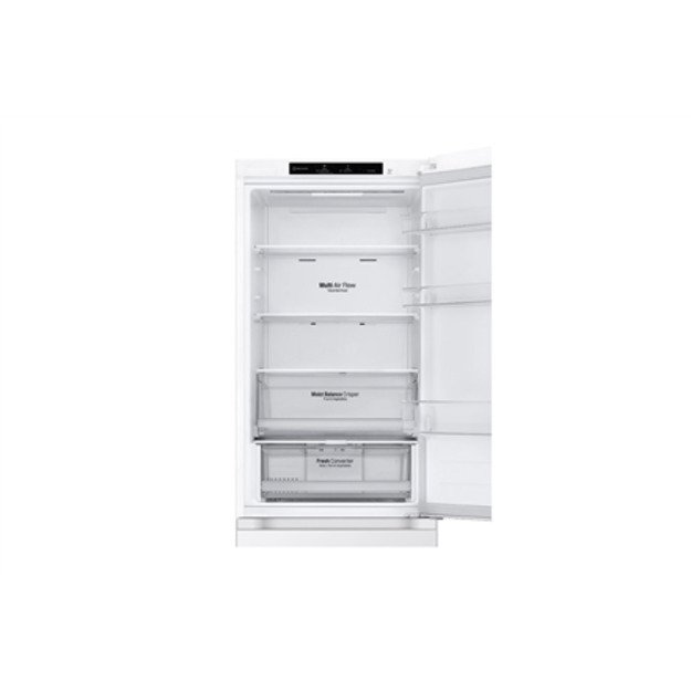 LG | Refrigerator | GBV3100DSW | Energy efficiency class D | Free standing | Combi | Height 186 cm | Fridge net capacity 234 L |