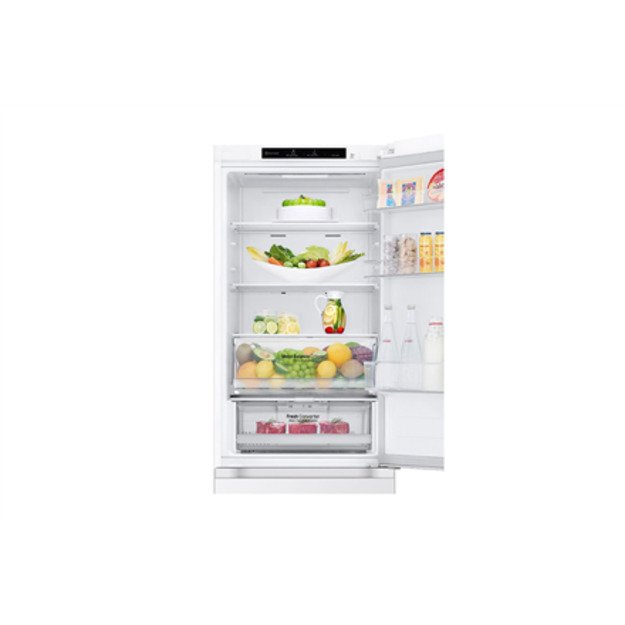 LG | Refrigerator | GBV3100DSW | Energy efficiency class D | Free standing | Combi | Height 186 cm | Fridge net capacity 234 L |