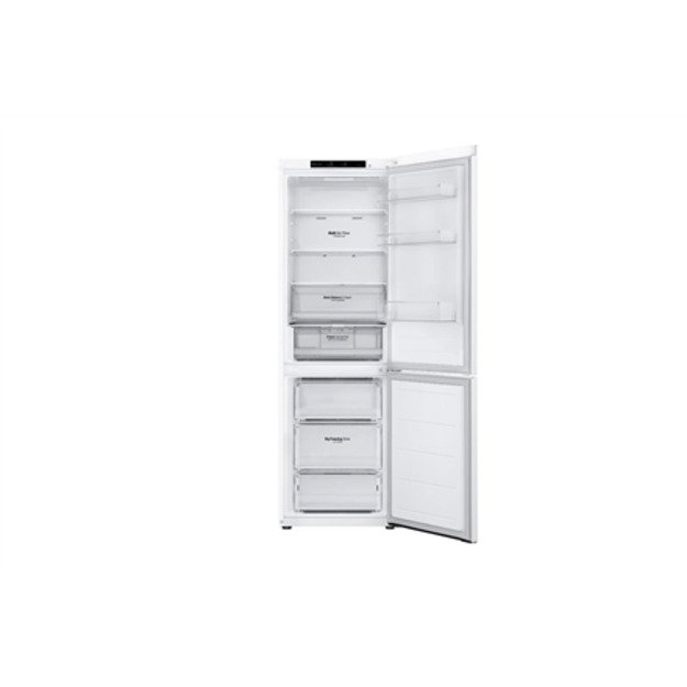 LG | Refrigerator | GBV3100DSW | Energy efficiency class D | Free standing | Combi | Height 186 cm | Fridge net capacity 234 L |