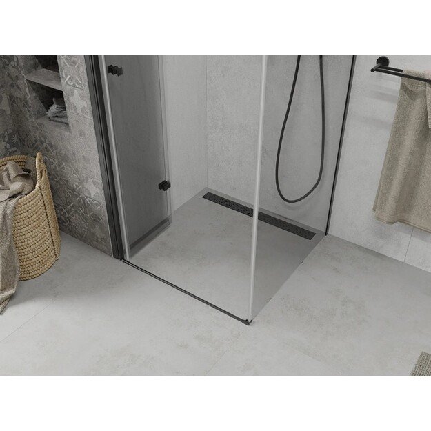 MEXEN Lima 90x90 cm, black mat 1