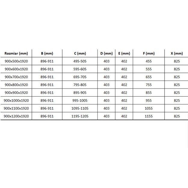 MEXEN Lima 90x90 cm, black mat 3