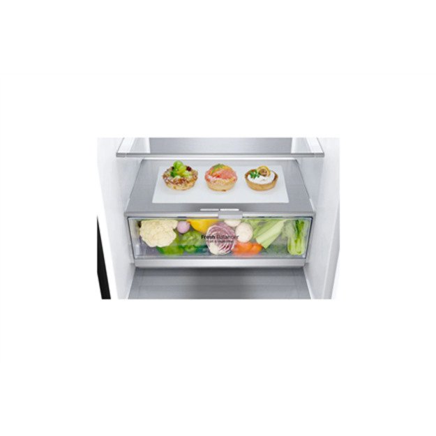 LG Refrigerator GBB72MCUGN Energy efficiency class D Free standing Combi Height 203 cm No Frost system Fridge net capacity 277 L