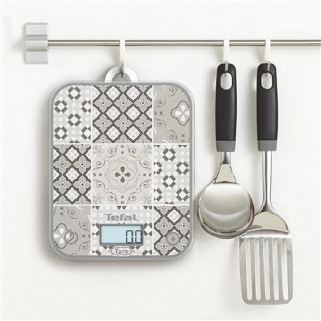 TEFAL Electronic Kitchen Scale | Optiss BC50D6V0 | Graduation 0.5/1 g | Display type LCD | Mozaic Decor 3